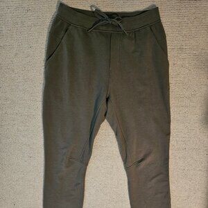 Lululemon City Sweat Jogger Tall Grey Green Men's Large L (LT) Athleisure Pants